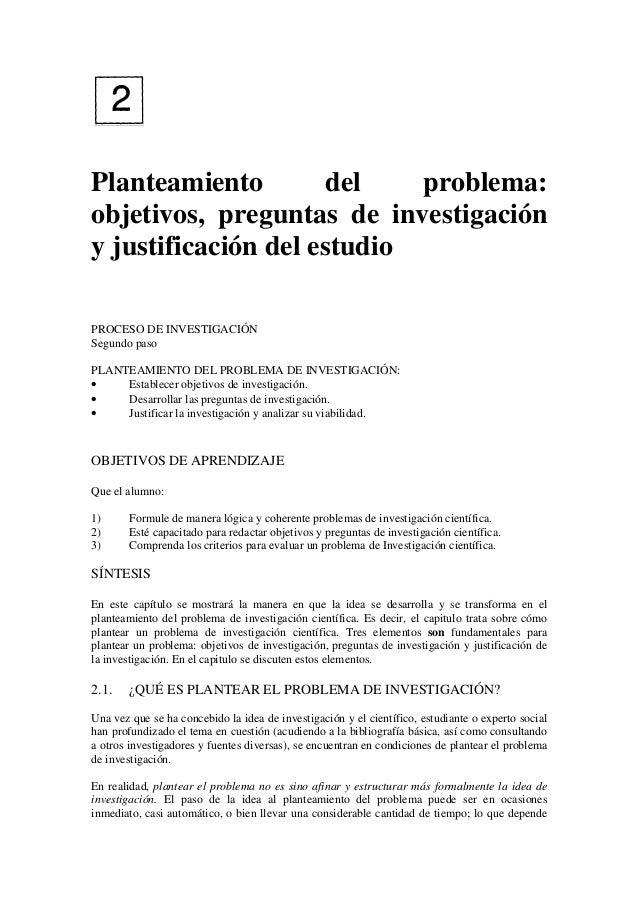 Planteamiento problema