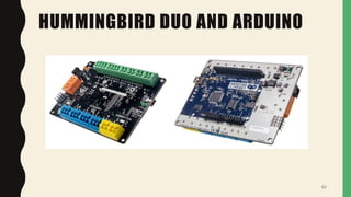 HUMMINGBIRD DUO AND ARDUINO
62
 