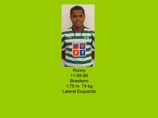 Ronny 11-05-86 Brasileiro 1.75 m  74 kg Lateral Esquerdo 