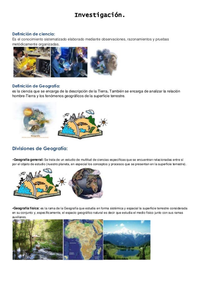 Principios Básicos de la Geografia