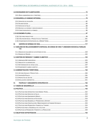 PLAN TERRITORIAL DE DESARROLLO INTEGRAL AJUSTADO P.T.D.I. 2016 2020 G.A ...