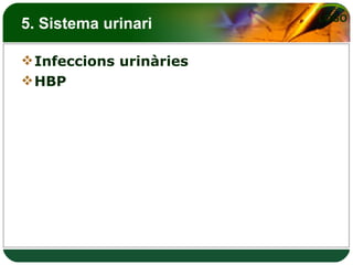 5. Sistema urinari Infeccions urinàries HBP 