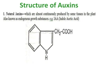Structure of Auxins
 