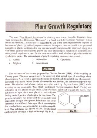 Plant growth regulators