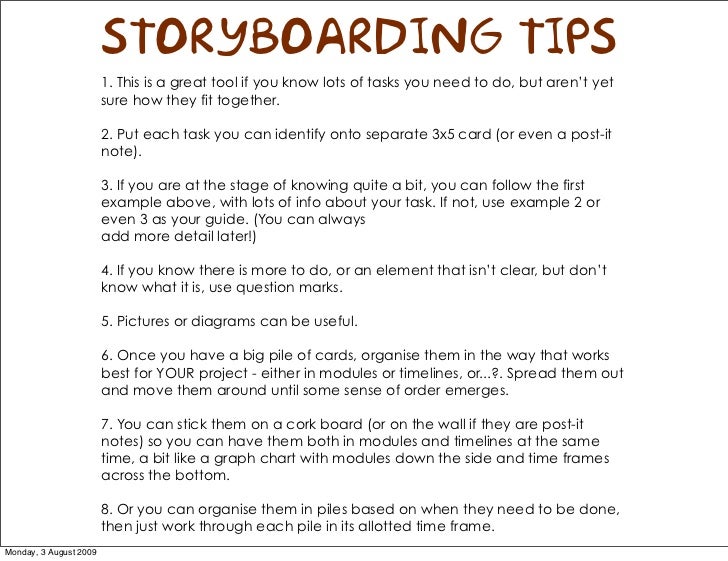 STORYBOARDING TIPS 1. This is STORYBOARDING TIPS 1. This is