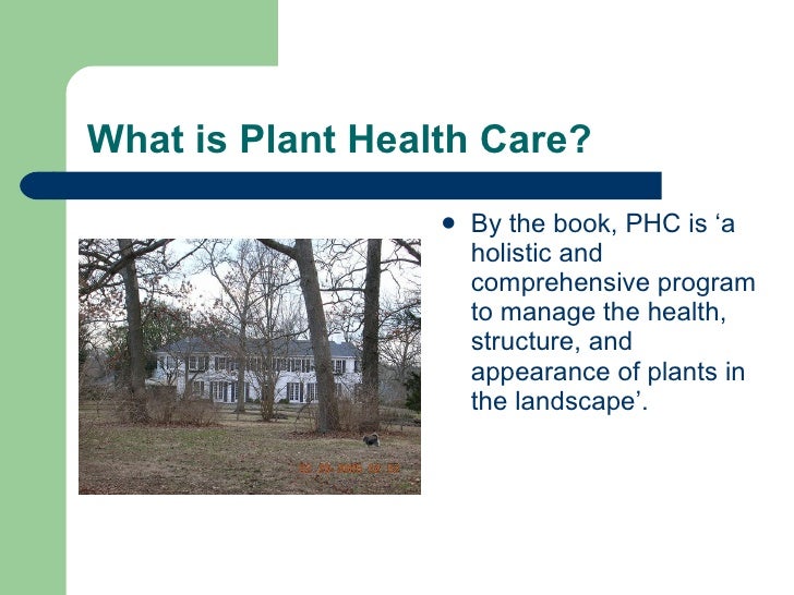Plant health care