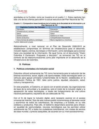 Plan Nacional de Tic