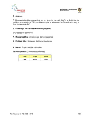 Plan Nacional de Tic