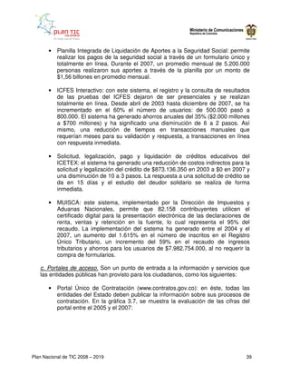 Plan Nacional de Tic