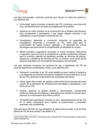 Plan Nacional de Tic