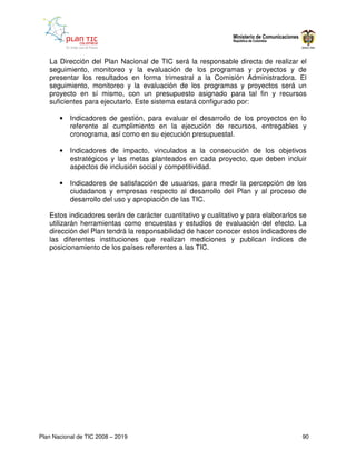 Plan Nacional de Tic