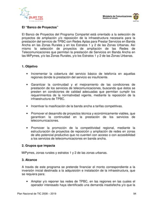 Plan Nacional de Tic