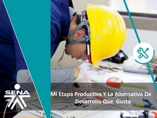 Mi Etapa Productiva Y La Alternativa De
Desarrollo Que Gusta
 