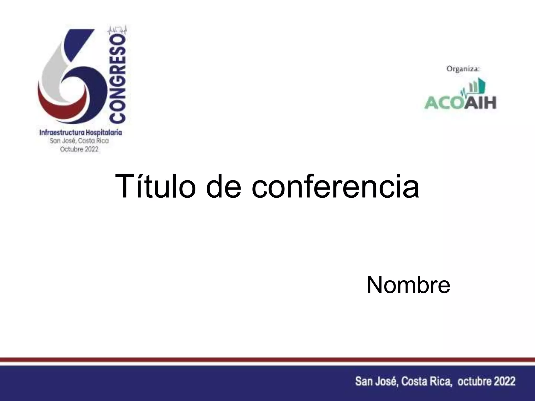 Título de conferencia
Nombre