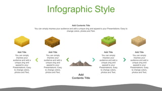 Infographic Style
You can simply impress your audience and add a unique zing and appeal to your Presentations. Easy to
change colors, photos and Text.
Add Contents Title
You can simply
impress your
audience and add a
unique zing and
appeal to your
Presentations. Easy
to change colors,
photos and Text.
Add Title
You can simply
impress your
audience and add a
unique zing and
appeal to your
Presentations. Easy
to change colors,
photos and Text.
Add Title
You can simply
impress your
audience and add a
unique zing and
appeal to your
Presentations. Easy
to change colors,
photos and Text.
Add Title
You can simply
impress your
audience and add a
unique zing and
appeal to your
Presentations. Easy
to change colors,
photos and Text.
Add Title
Add
Contents Title
 