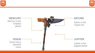 MERCURY
Mercury is the
smallest
planet
VENUS
Venus has a
beautiful
name
SATURN
Saturn is the
ringed one
JUPITER
Jupiter is the
biggest planet
 