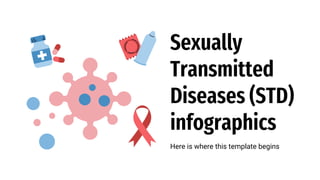 Sexually
Transmitted
Diseases (STD)
infographics
Here is where this template begins
 