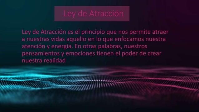 Ley de la atraccion | PPT