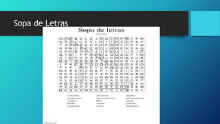 Sopa de Letras
 