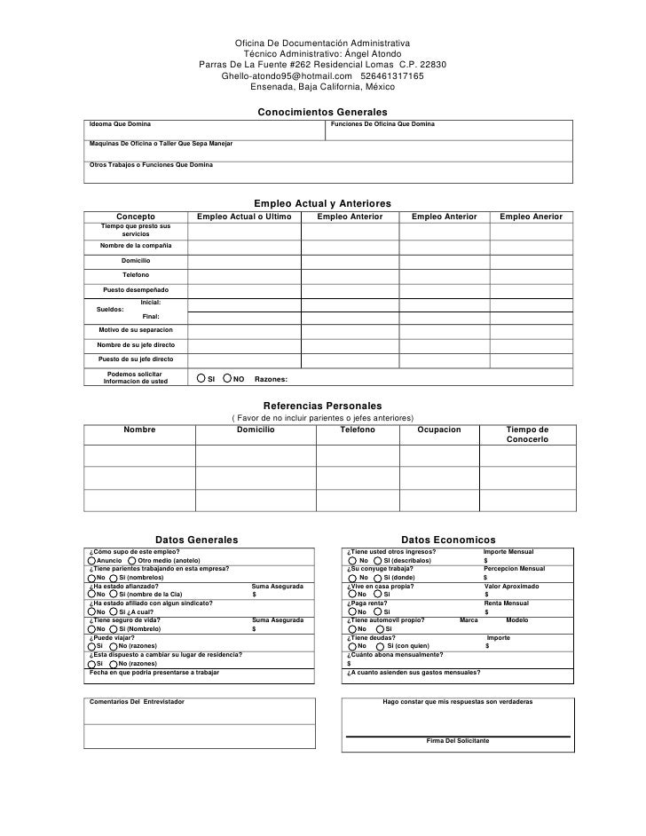 Plantilla de solicitud de empleo copy