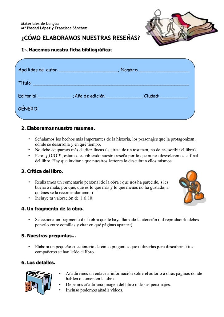 Resultado de imagen para PLANTILLAS PARA REALIZAR RESEÃAS LITERARIAS