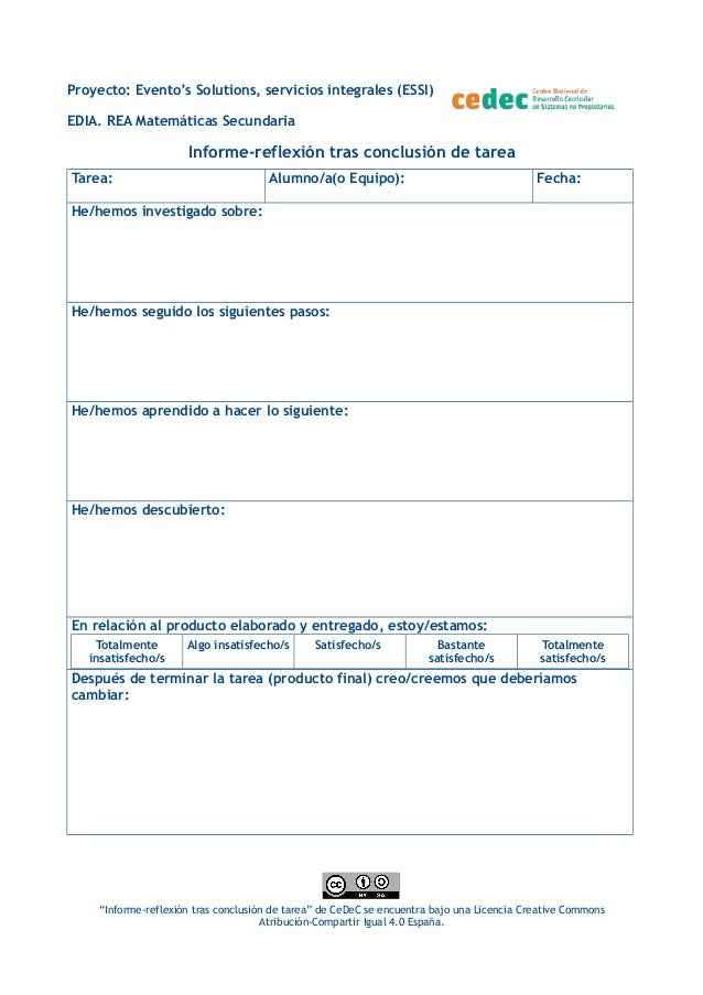 Proyecto: Evento’s Solutions, servicios integrales (ESSI)
EDIA. REA Matemáticas Secundaria
Informe-reflexión tras conclusi...