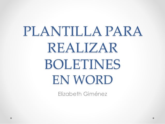 formatos de boletines informativos