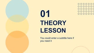 THEORY
LESSON
01
You could enter a subtitle here if
you need it
 