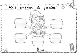 Nombre:
¿Qué sabemos de piratas?
 