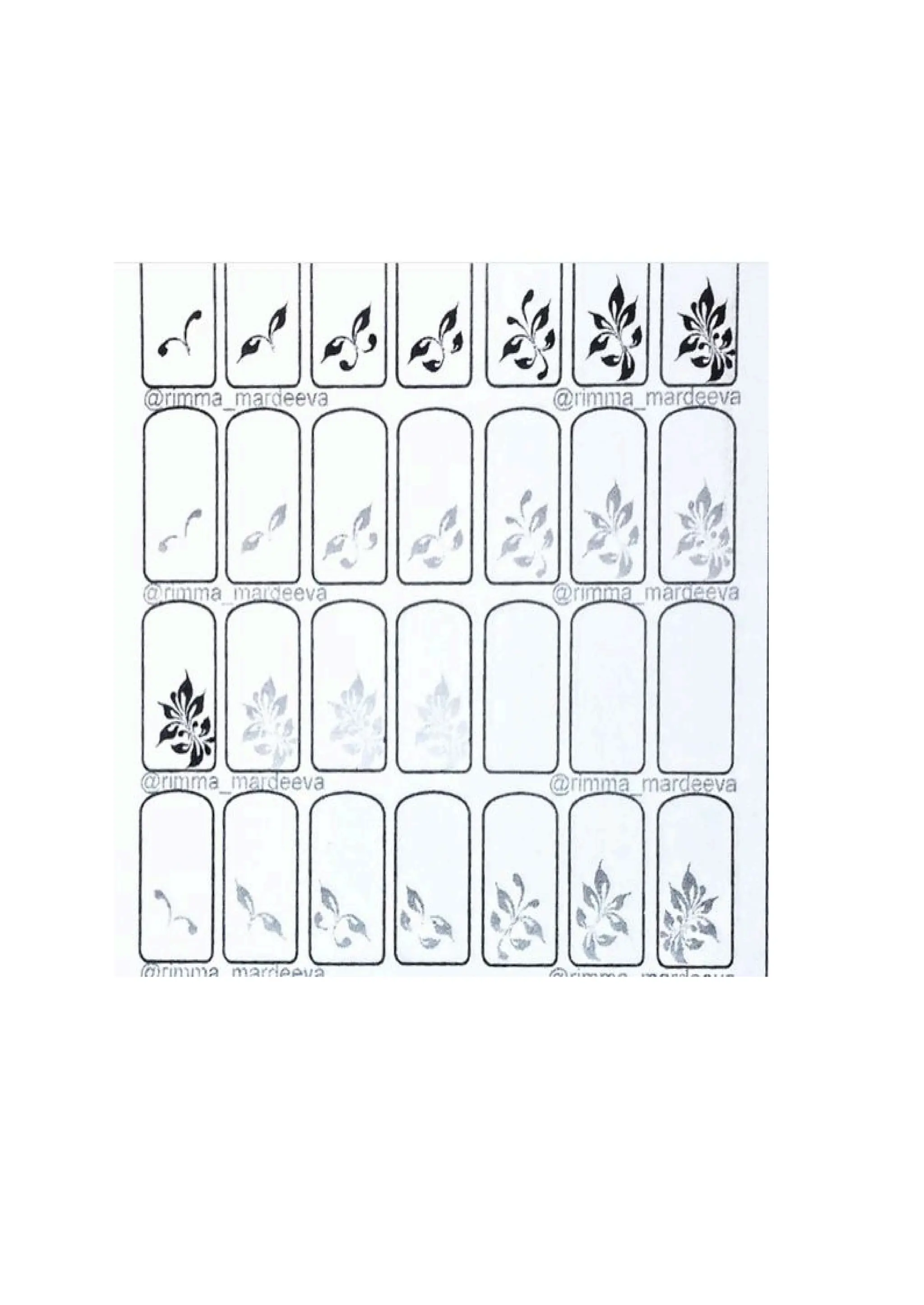 Plantillas para Decorar Diseñar Tus Uñas | PDF