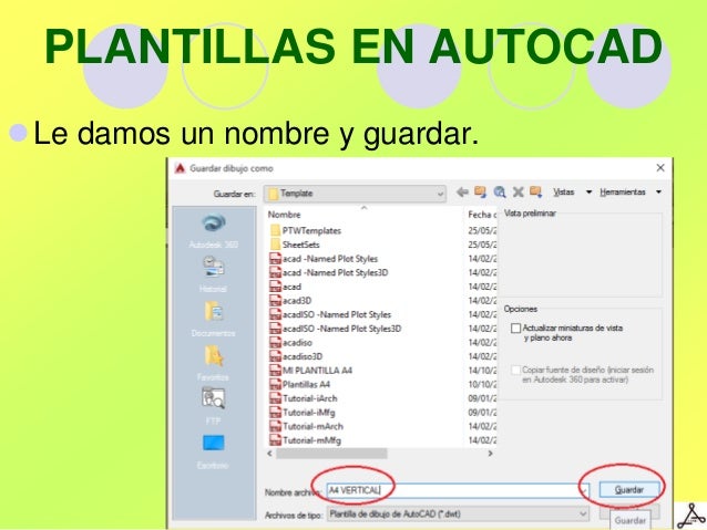 Plantillas en autocad