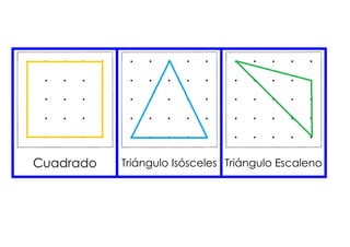 Cuadrado 
Triángulo Isósceles 
Triángulo Escaleno  