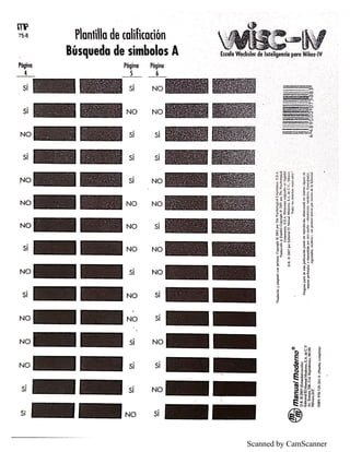Wisc 4 Graph Plantillas wisc iv | PDF