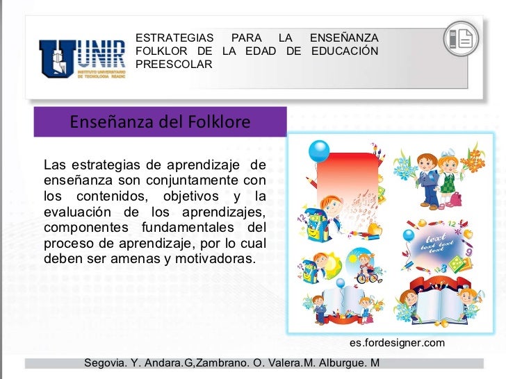 Estrategias para la Enseñanza del Folclor en Educación