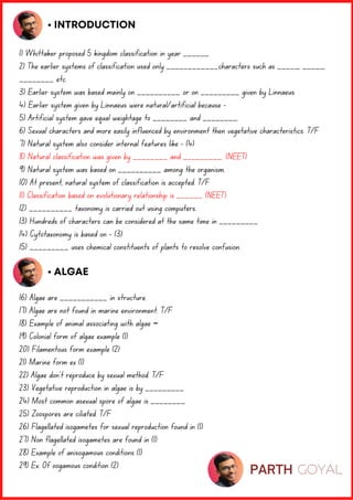 Plant Kingdom BioHack class 11 neet .... | PDF