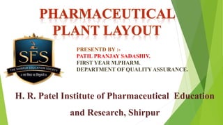 PRESENTD BY :-
PATIL PRANJAY SADASHIV.
FIRST YEAR M.PHARM.
DEPARTMENT OF QUALITY ASSURANCE.
H. R. Patel Institute of Pharmaceutical Education
and Research, Shirpur
 