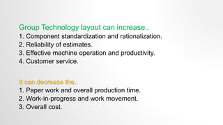 Group Technology Layout Example Plant location & layout design | PPTX