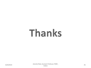 8/29/2019 45
Jitendra Patel, Assistant Professor, PIMR ,
Indore
 