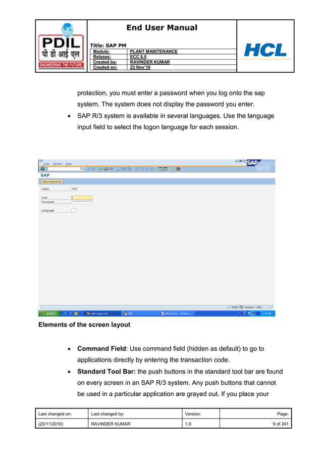 SAP MAINTENANCE TRAINING visual data 4