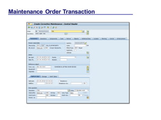 Maintenance Order Transaction
 