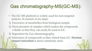 Plant metabolomics | PPTX | Biological Sciences | Science