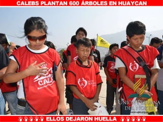 Plantío de árboles en Misión Caleb UPN