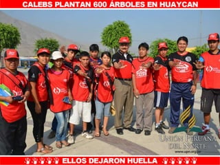 Plantío de árboles en Misión Caleb UPN