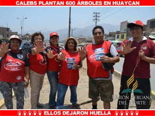 Plantío de árboles en Misión Caleb UPN