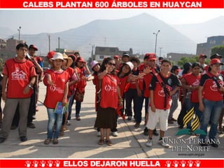 Plantío de árboles en Misión Caleb UPN