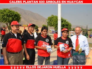 Plantío de árboles en Misión Caleb UPN