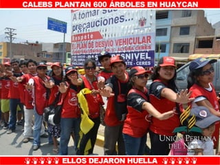 Plantío de árboles en Misión Caleb UPN