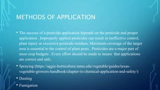 Padding Pesticide Application Methods Plant protection | PPTX