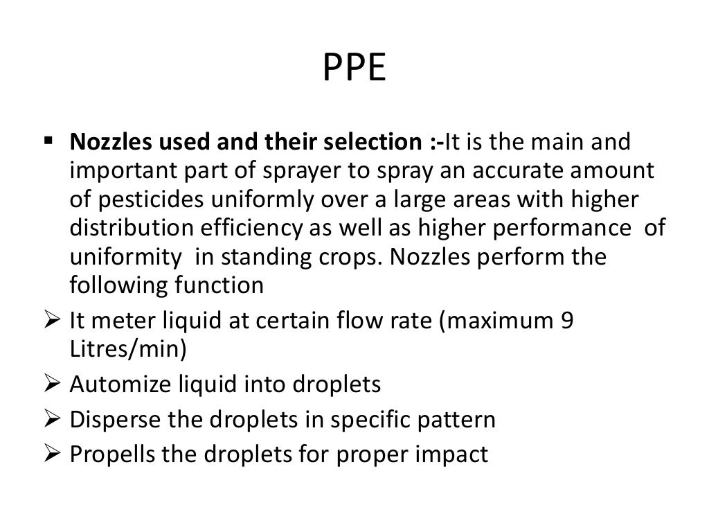 Plant protection equipment