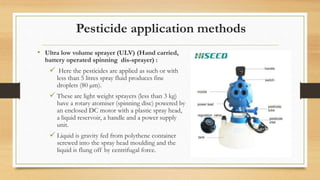 Padding Pesticide Application Methods Plant protection measures in hi tech horticulture | PPTX
